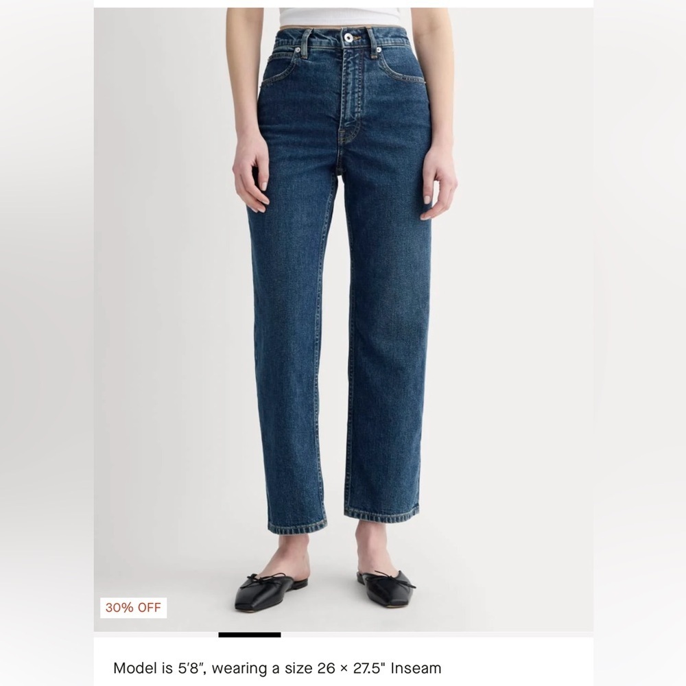 Everlane Dark Blue Straight Leg Women's Jeans